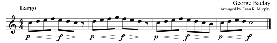 Grade 1 guitar sight reading exercise, "Playing on a Swing" by George B. on SightReadingMastery