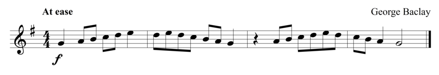 Grade 1 flute sight reading exercise, "Cantabile in G Major" by George B. on SightReadingMastery