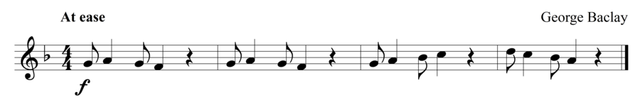 Grade 1 flute sight reading exercise, "Rhythmic Challenge" by George B. on SightReadingMastery