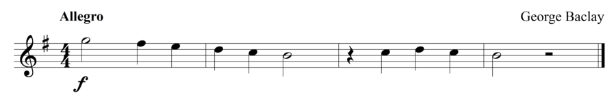 Grade 1 flute sight reading exercise, "You Made It!" by George B. on SightReadingMastery