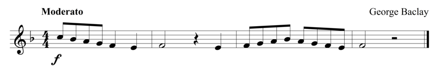 Grade 1 trumpet sight reading exercise, "Joyful! Joyful!" by George B. on SightReadingMastery