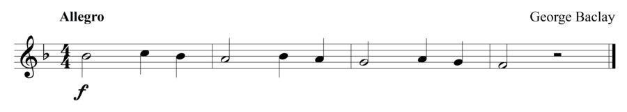 Grade 1 trumpet sight reading exercise, "Make it Quick!" by George B. on SightReadingMastery