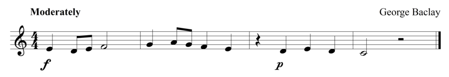 Grade 1 trumpet sight reading exercise, "Postlude in C Major" by George B. on SightReadingMastery