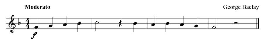 Grade 1 trumpet sight reading exercise, "It's Easy!" by George B. on SightReadingMastery