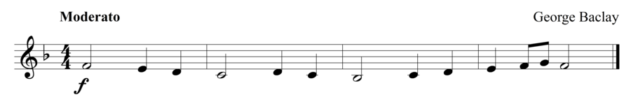 Grade 1 trumpet sight reading exercise, "Triunfante" by George B. on SightReadingMastery