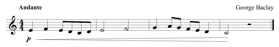 Grade 1 trumpet sight reading exercise, "Making it Louder" by George B. on SightReadingMastery
