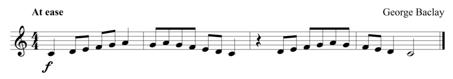 Grade 1 trumpet sight reading exercise, "Cantabile in C Major" by George B. on SightReadingMastery