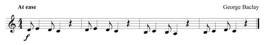Grade 1 trumpet sight reading exercise, "Rhythmic Challenge" by George B. on SightReadingMastery