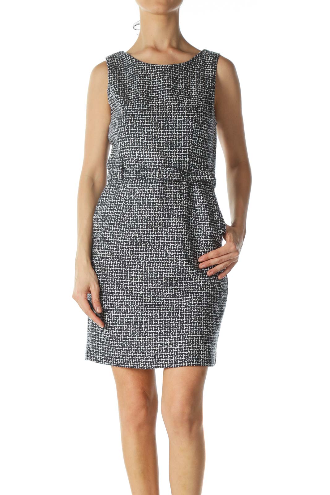 navy blue work dress