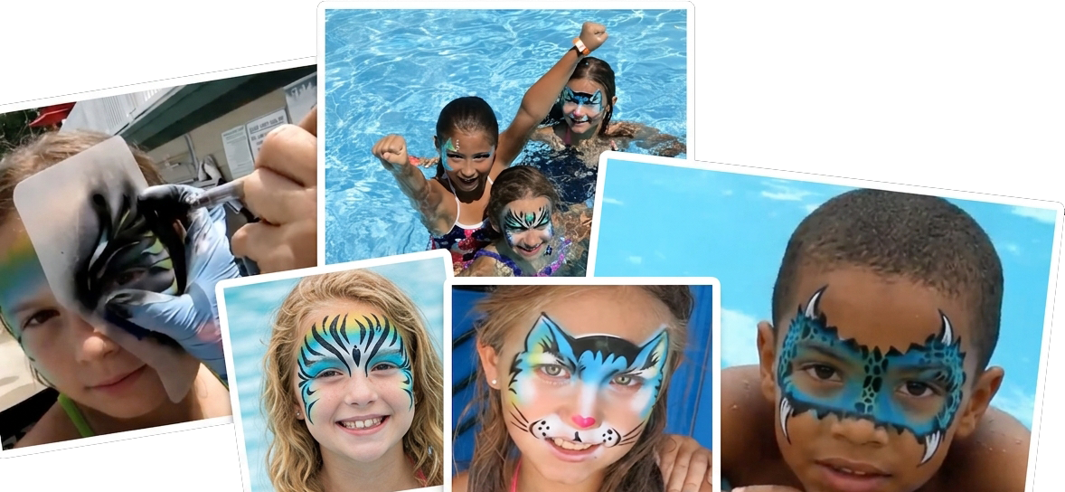 Splash Proof Face Art