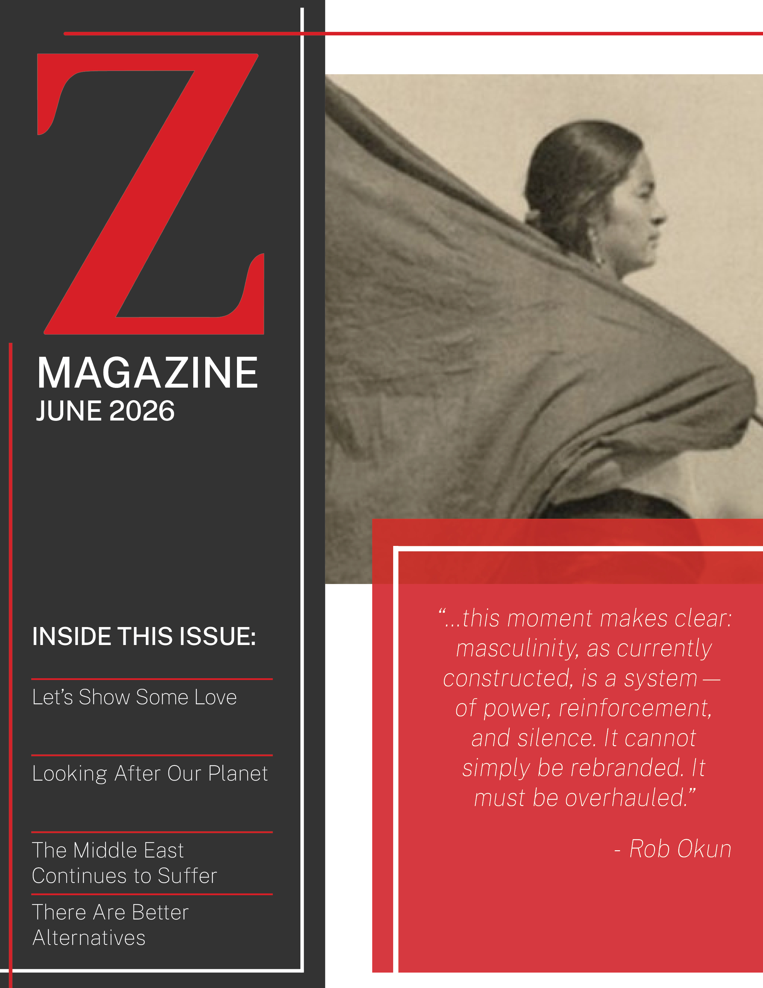 Z Magazine masthead