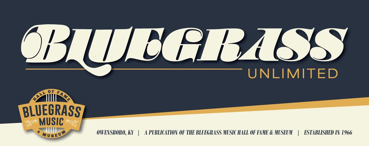 Bluegrass Unlimited Magazine masthead