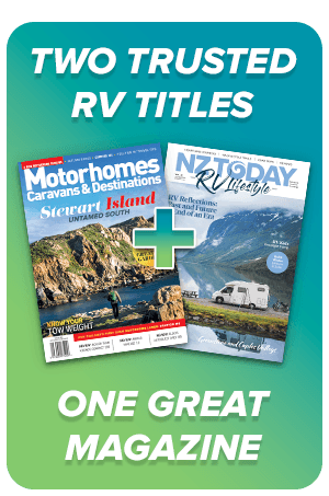 Motorhomes, Caravans & Destinations Cover Image