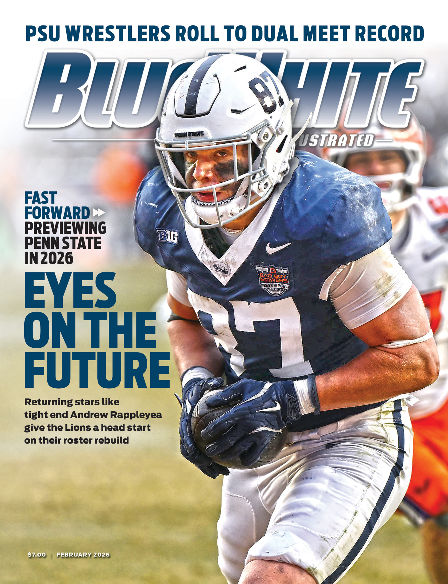 Blue White Illustrated