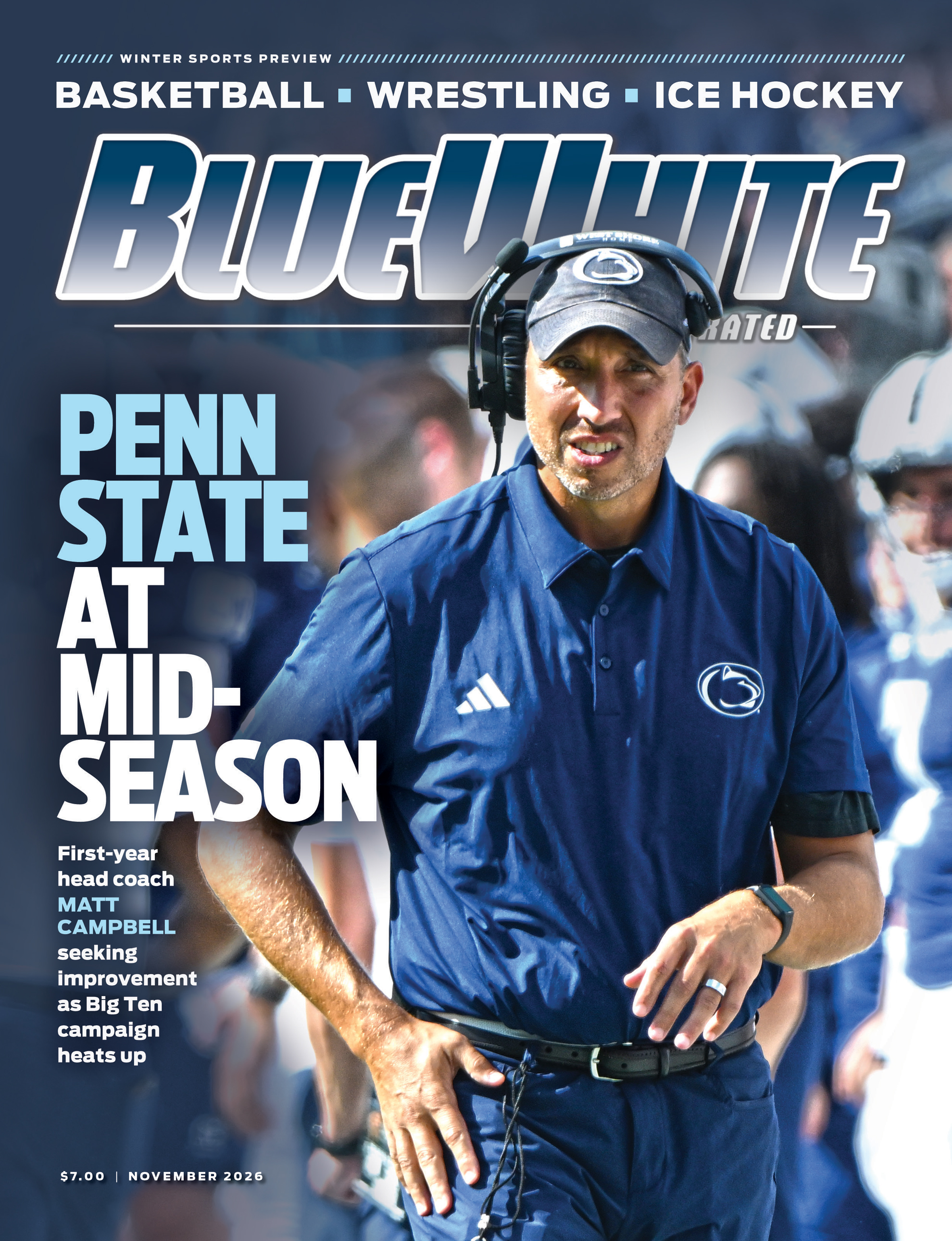 Blue White Illustrated Cover Image