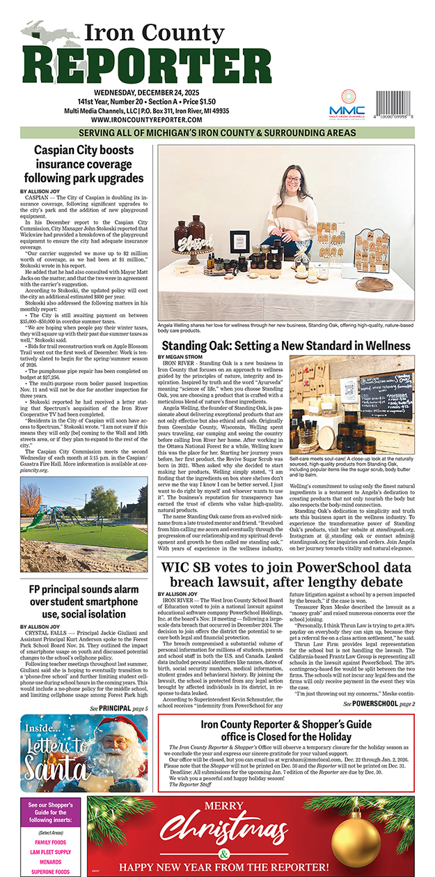 Iron County Reporter Cover Image