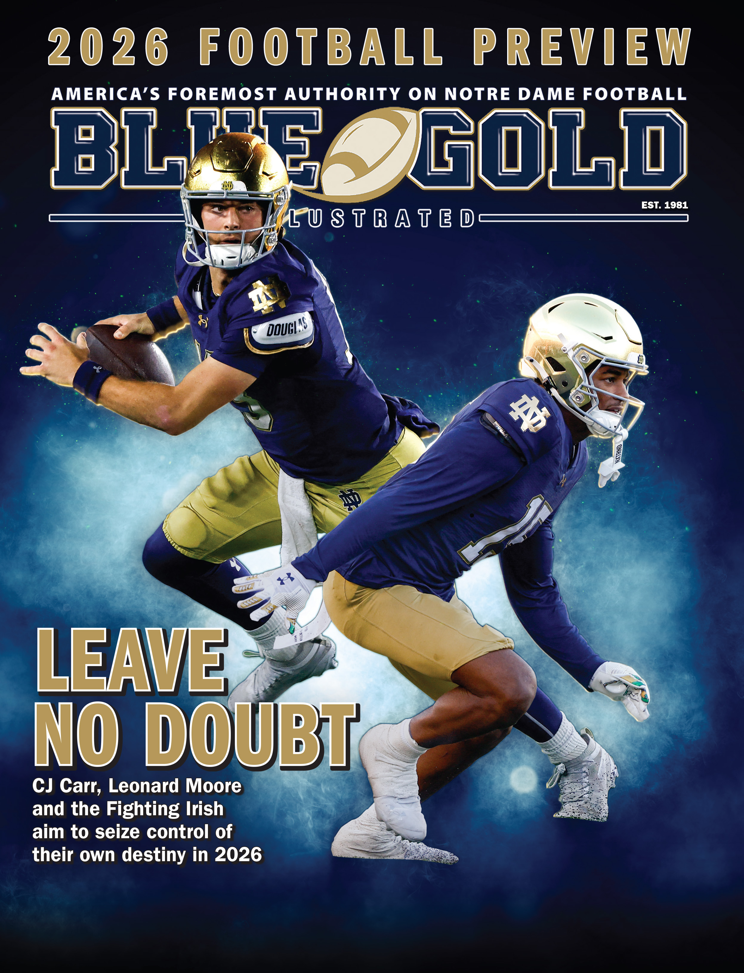 Notre Dame Football Preview Magazine Cover Image