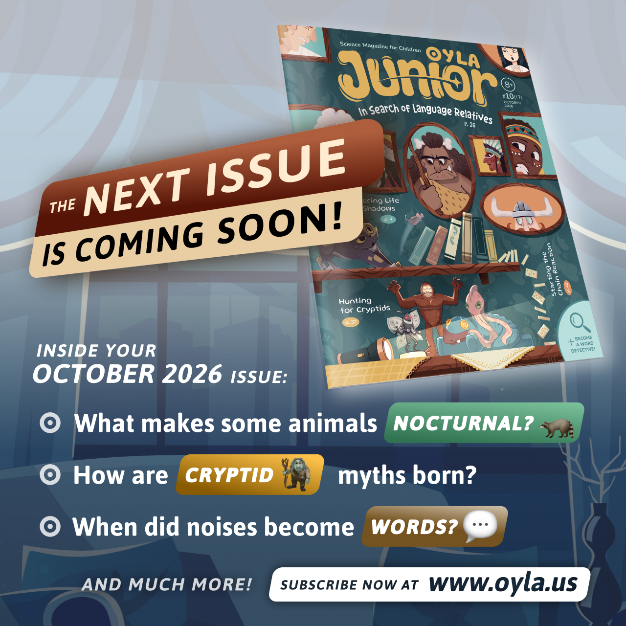 OYLA US JUNIOR (8+) Cover Image