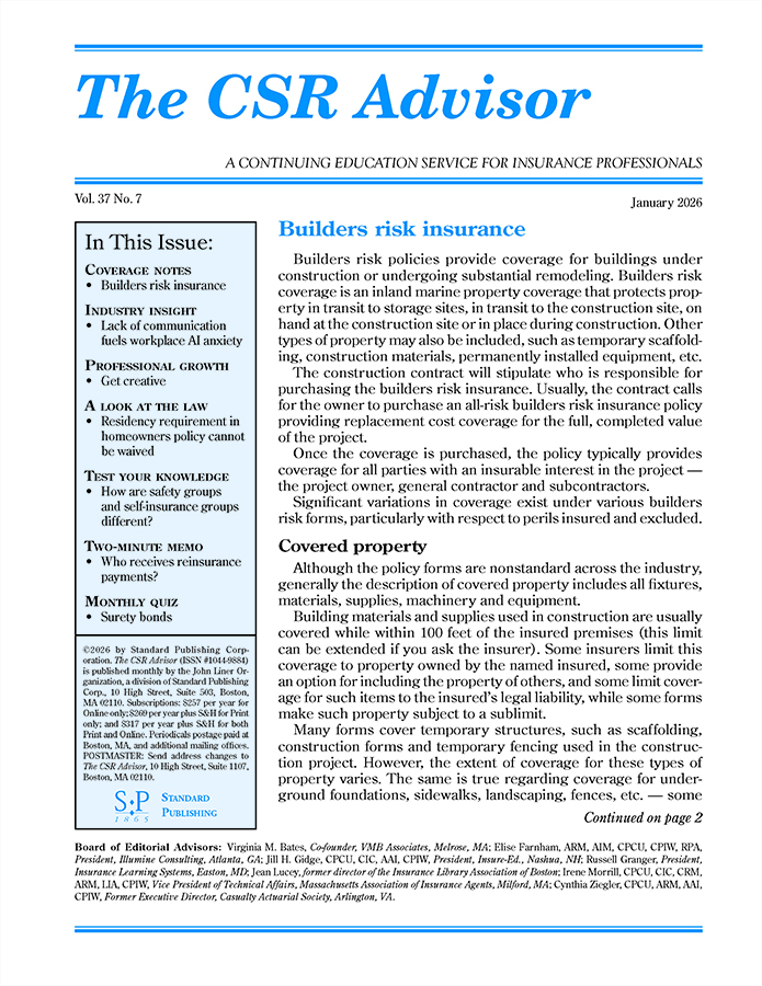 The CSR Advisor Cover Image