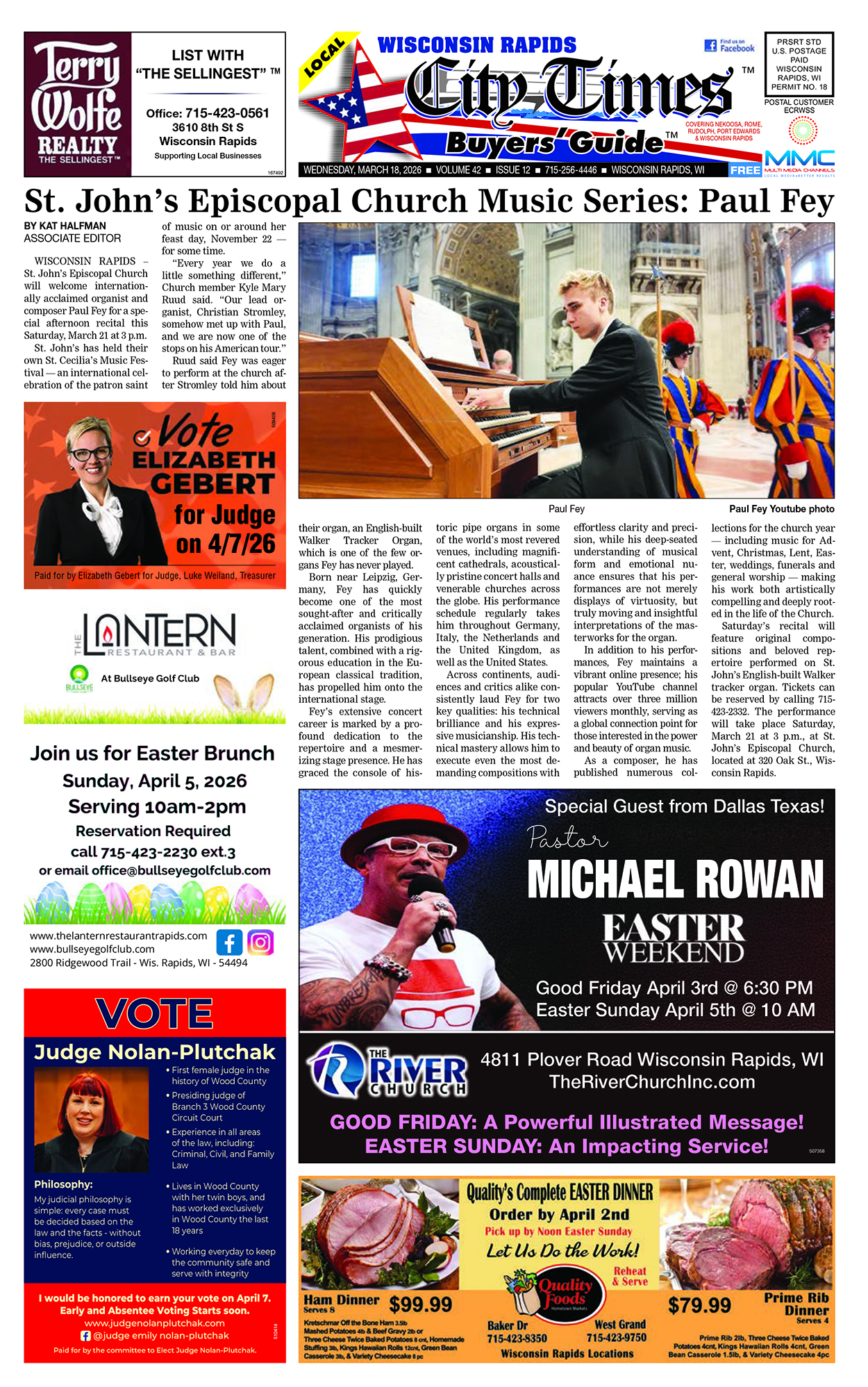 Wisconsin Rapids City Times Cover Image