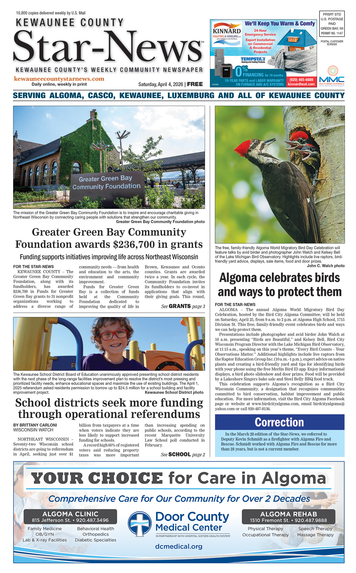 Kewaunee County Star-News Cover Image