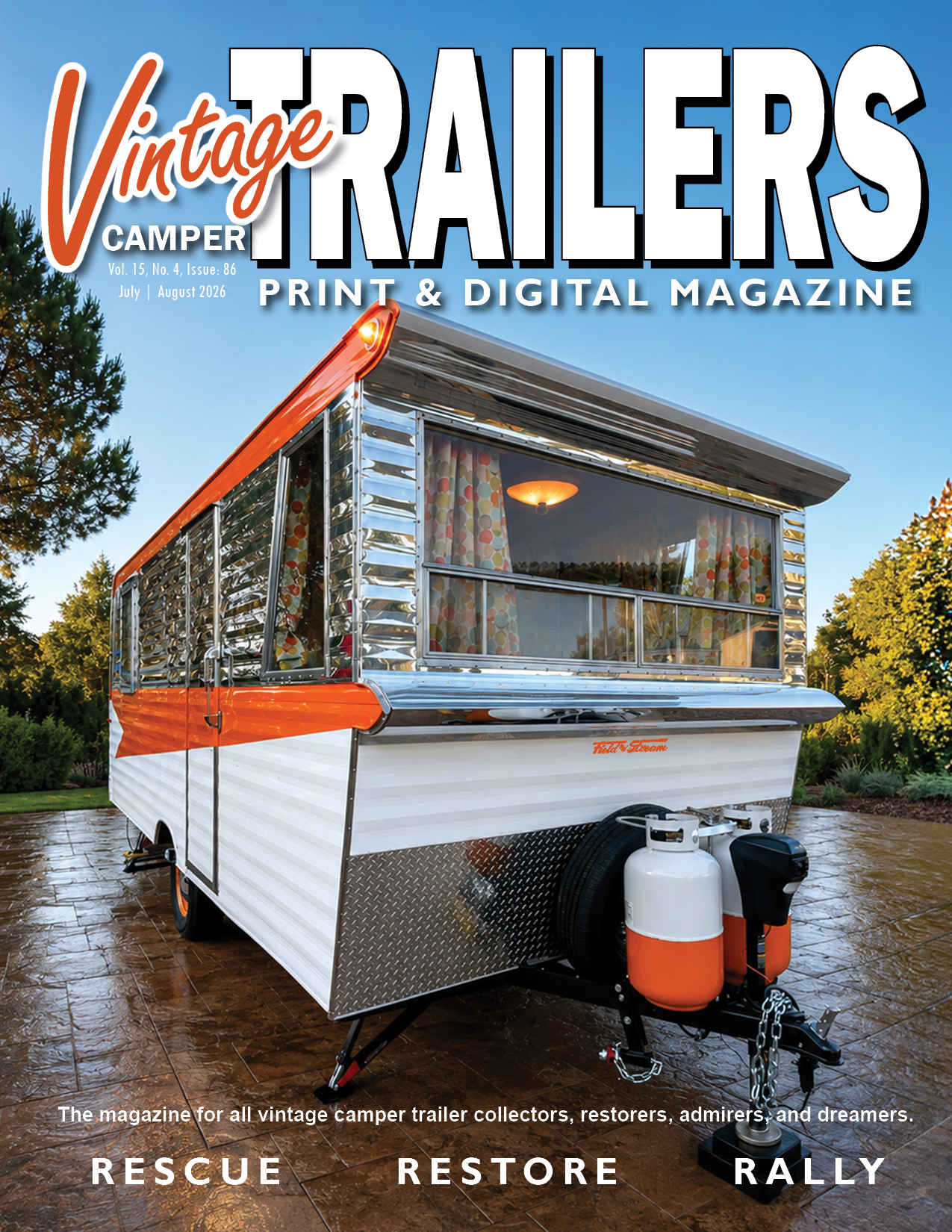 Vintage Camper Trailers Magazine Cover Image