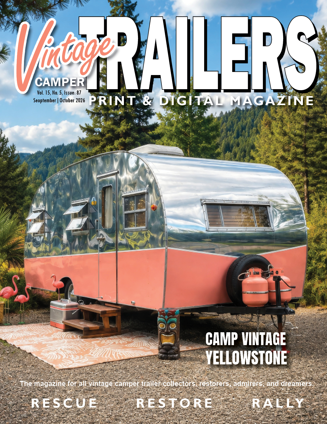 Vintage Camper Trailers Magazine Cover Image