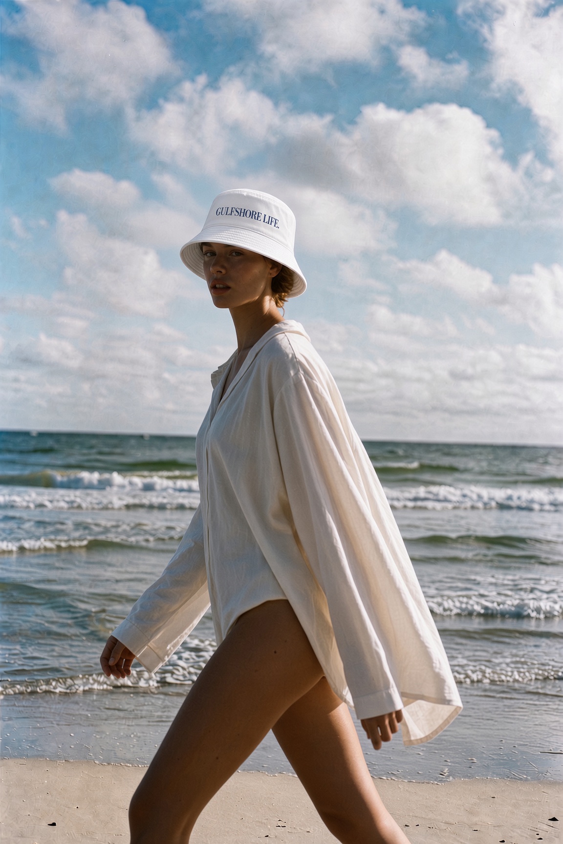 Gulfshore Life White Bucket Hat thumbnail