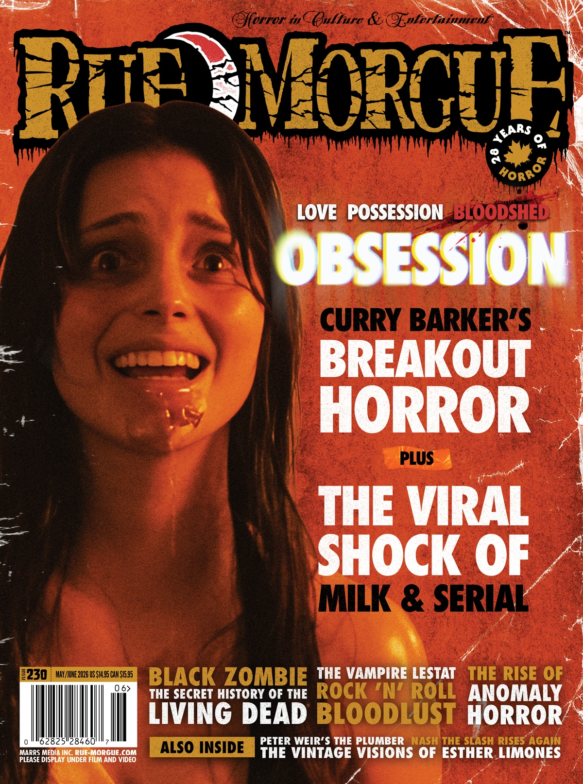 Current issue of Rue Morgue magazine
