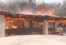 گهرن کي لڳل باهه جو ڏيک