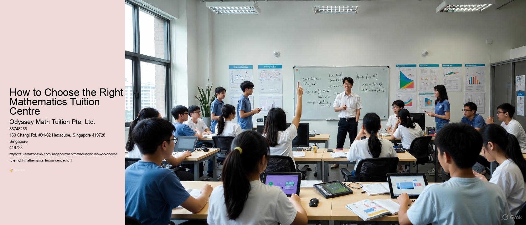 How to Choose the Right Mathematics Tuition Centre