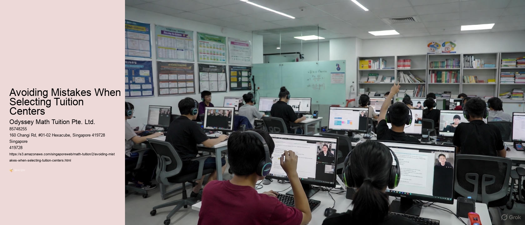 Avoiding Mistakes When Selecting Tuition Centers
