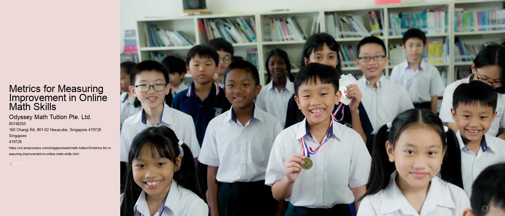 Metrics for Measuring Improvement in Online Math Skills
