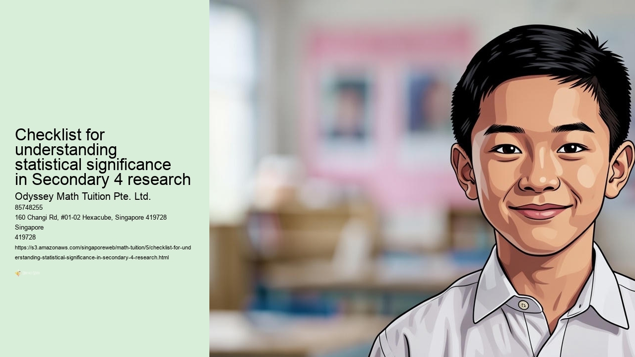 Checklist for understanding statistical significance in Secondary 4 research