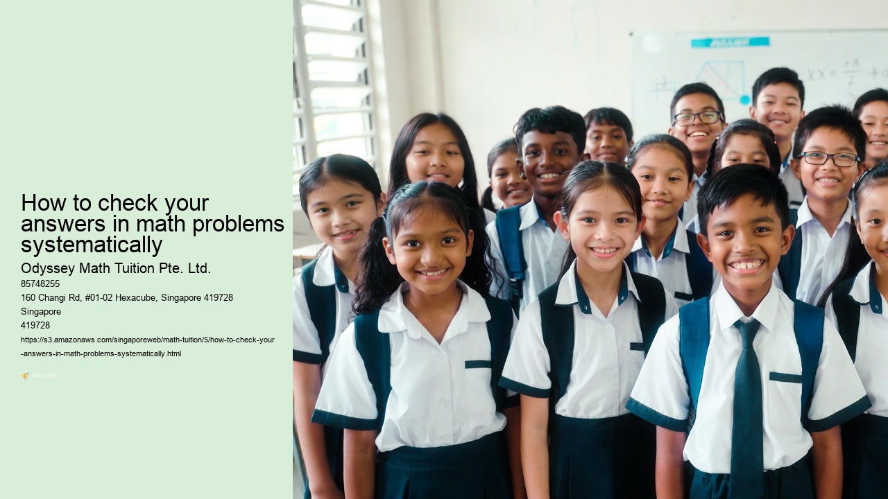 How to check your answers in math problems systematically
