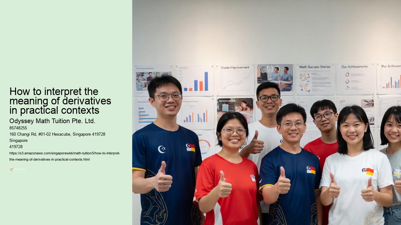 How to interpret the meaning of derivatives in practical contexts