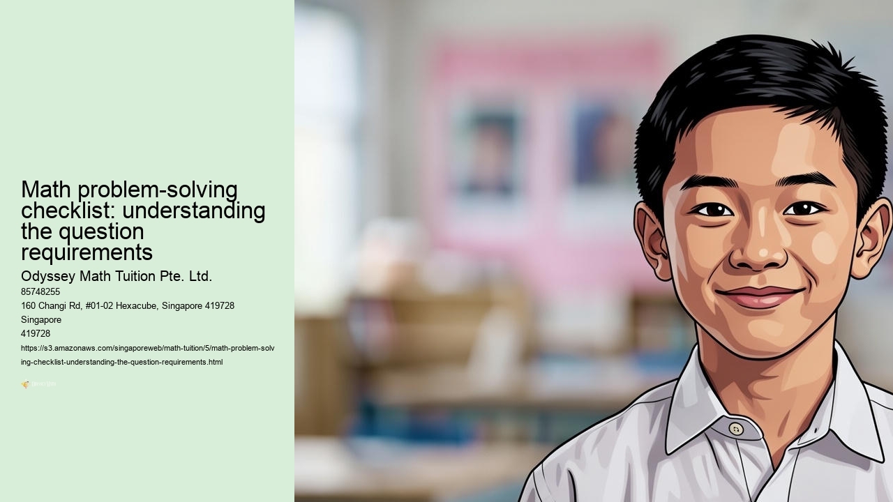 Math problem-solving checklist: understanding the question requirements