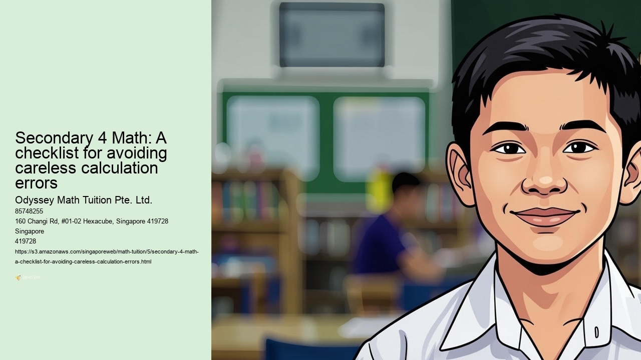 Secondary 4 Math: A checklist for avoiding careless calculation errors
