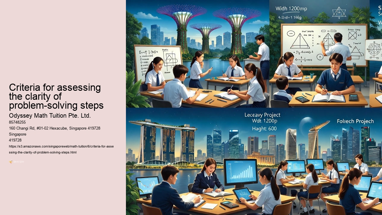 Criteria for assessing the clarity of problem-solving steps