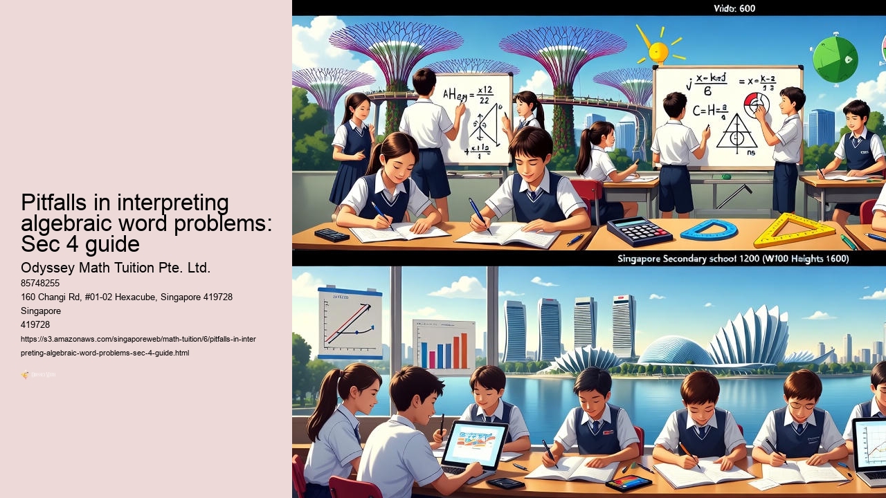 Pitfalls in interpreting algebraic word problems: Sec 4 guide