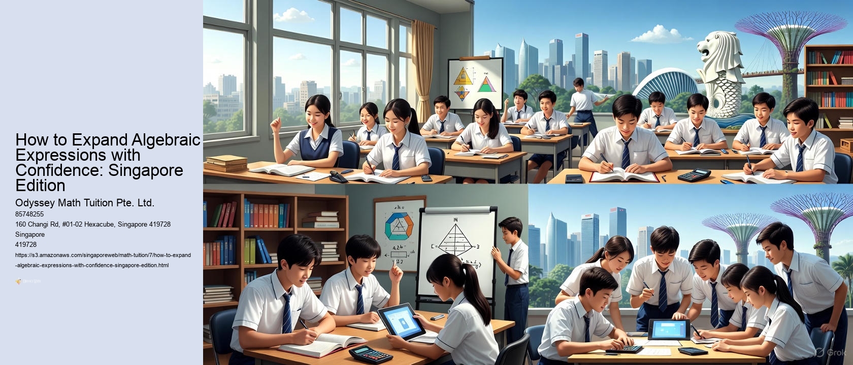 How to Expand Algebraic Expressions with Confidence: Singapore Edition