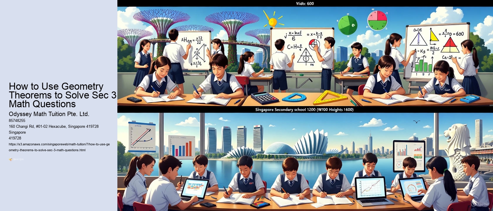 How to Use Geometry Theorems to Solve Sec 3 Math Questions