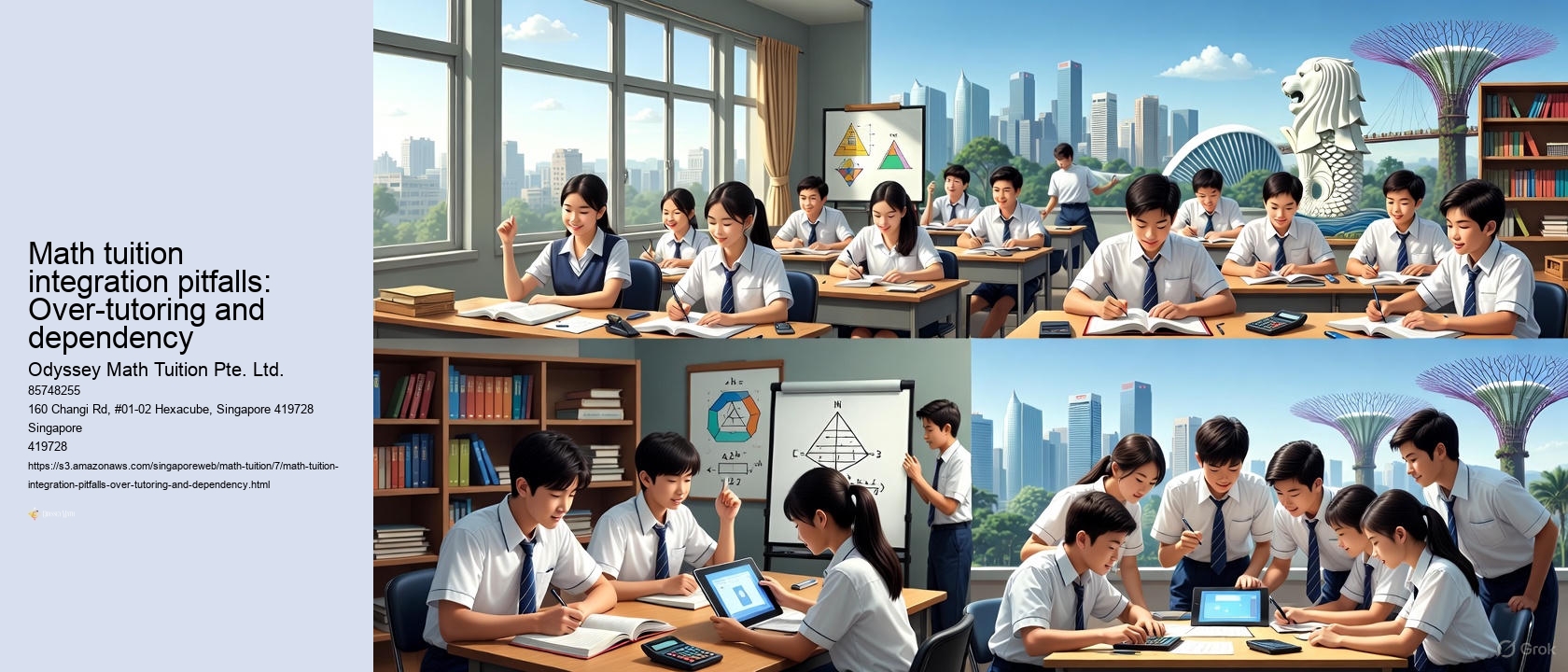 Math tuition integration pitfalls: Over-tutoring and dependency