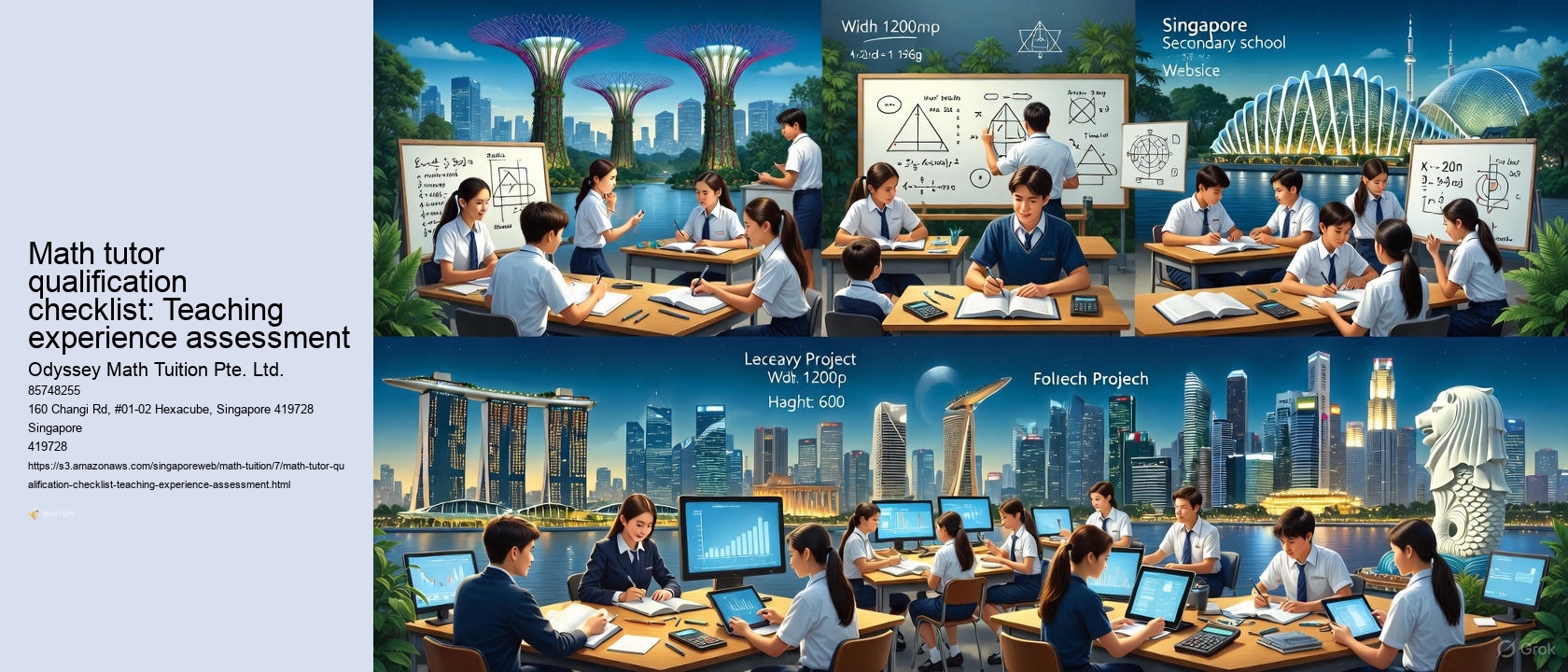 Math tutor qualification checklist: Teaching experience assessment