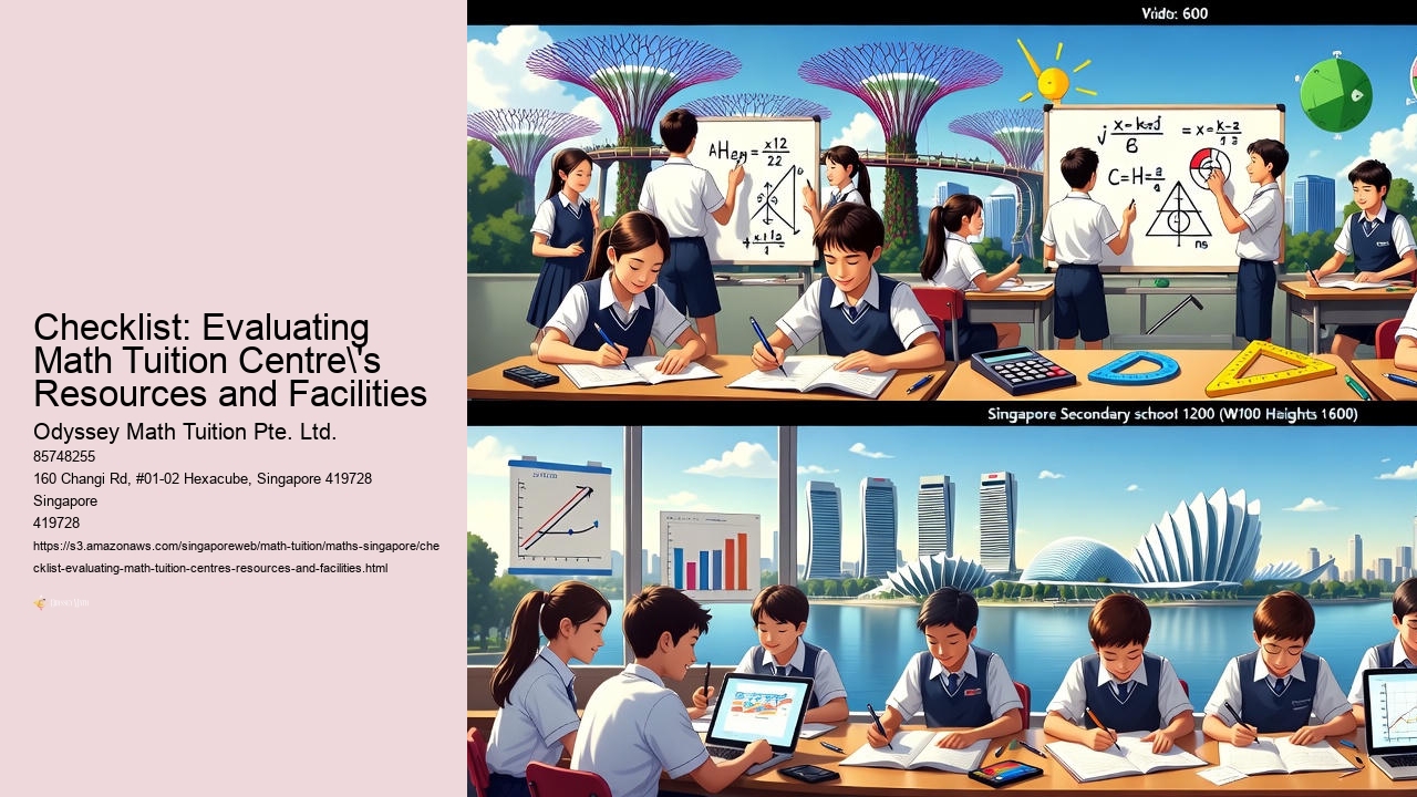 Checklist: Evaluating Math Tuition Centre's Resources and Facilities