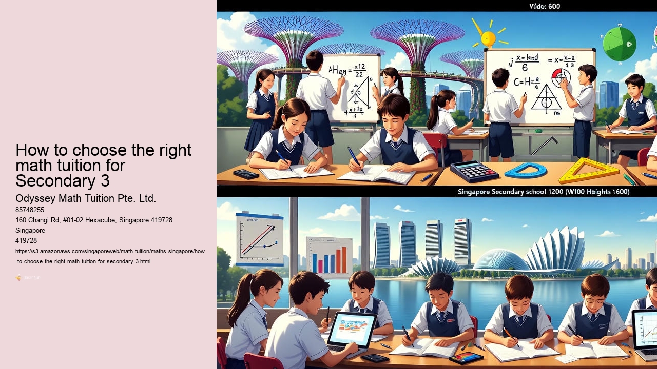 How to choose the right math tuition for Secondary 3