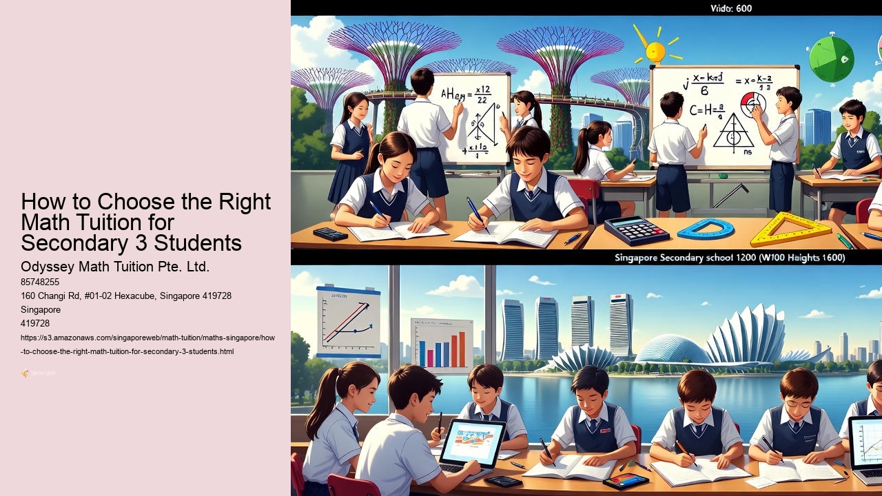 How to Choose the Right Math Tuition for Secondary 3 Students