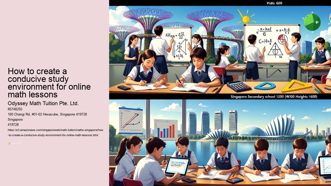 How to create a conducive study environment for online math lessons