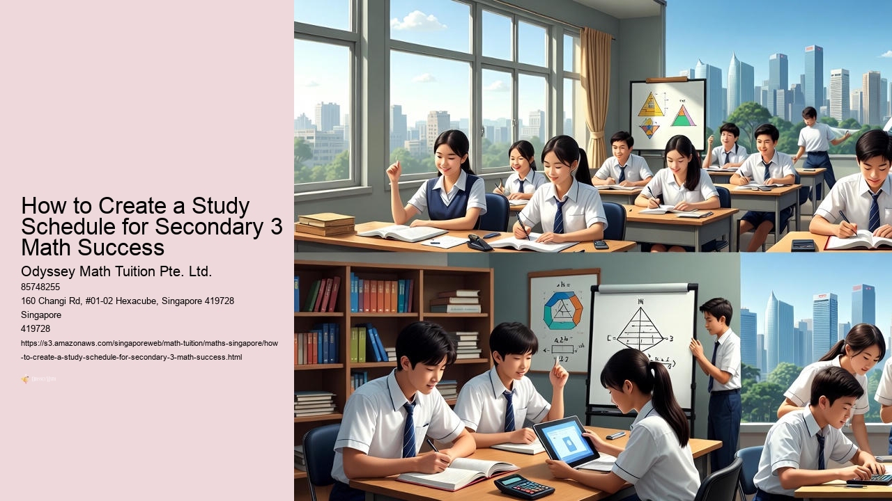 How to Create a Study Schedule for Secondary 3 Math Success