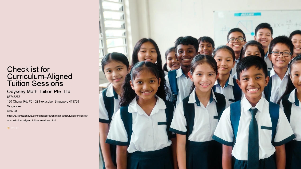 Checklist for Curriculum-Aligned Tuition Sessions
